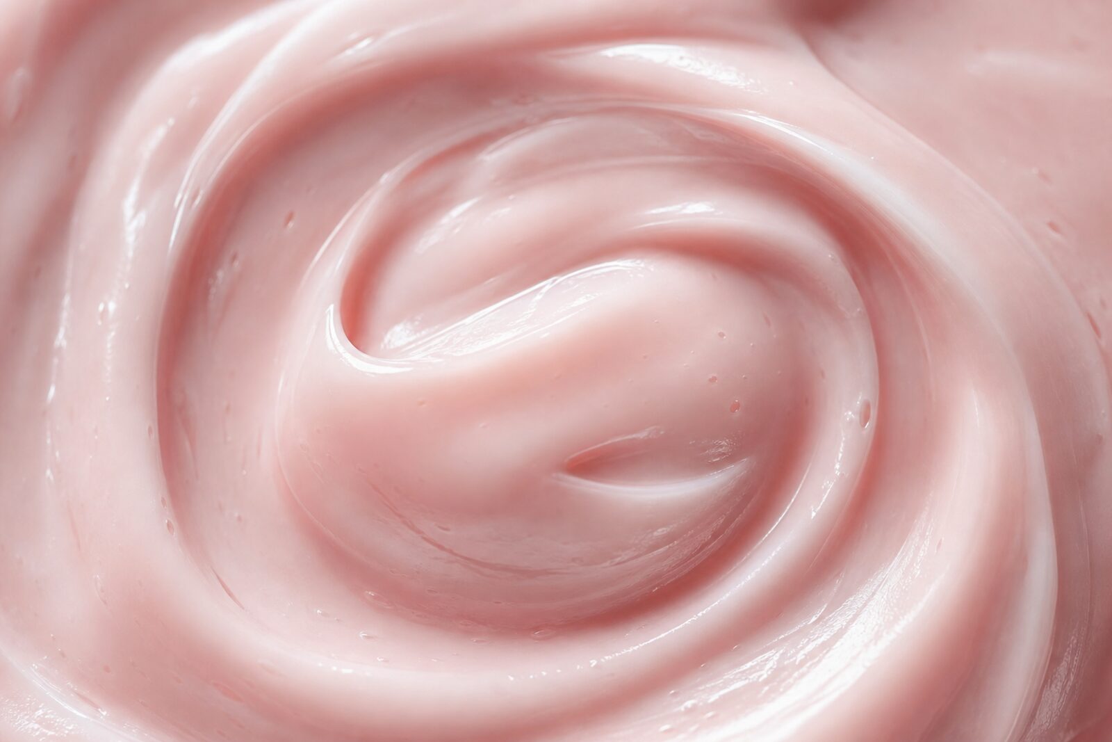Glossy serum texture