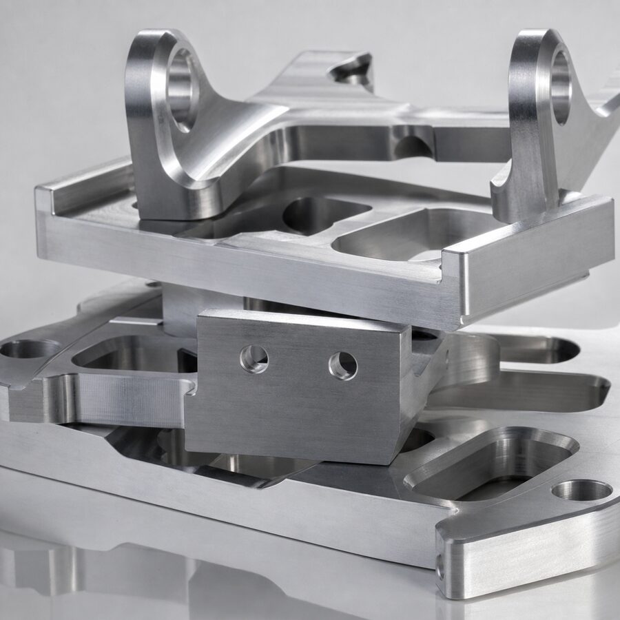 Surface finishing line with prepared machined parts