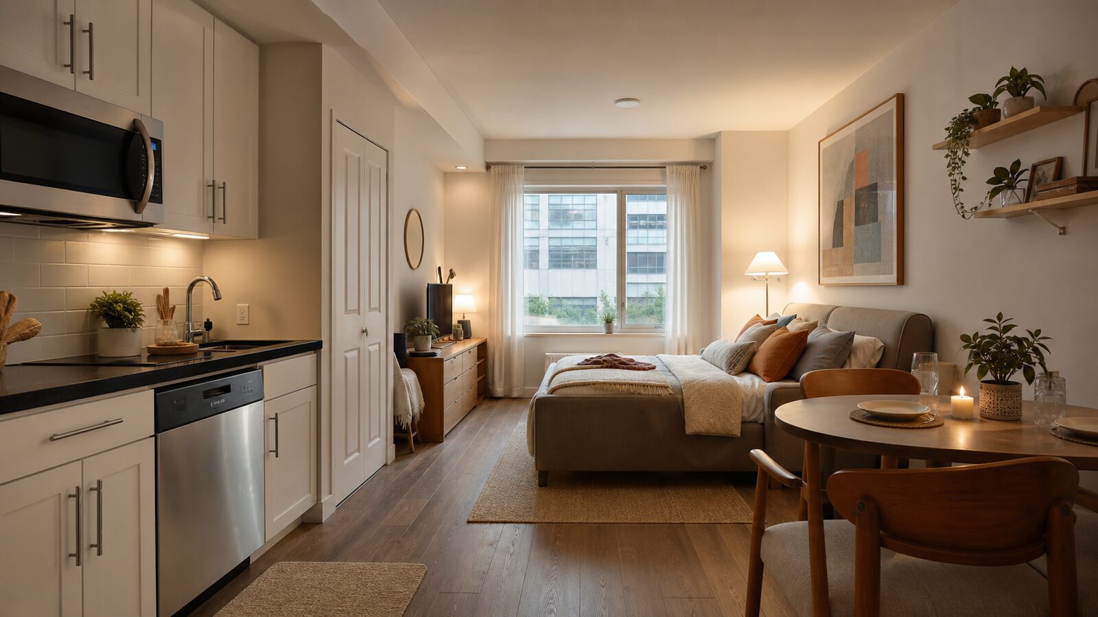 Hudson View Flat bedroom