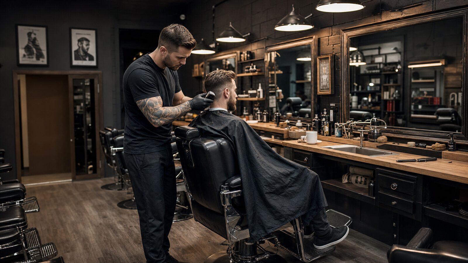 Salon station ready for appointments